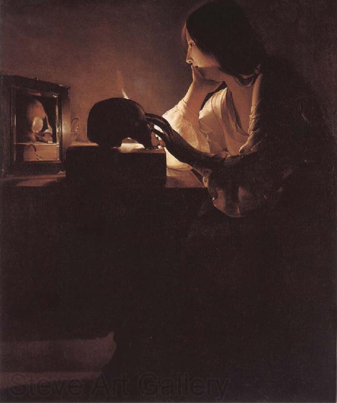 Georges de La Tour The botfardiga Maria Magdalena France oil painting art